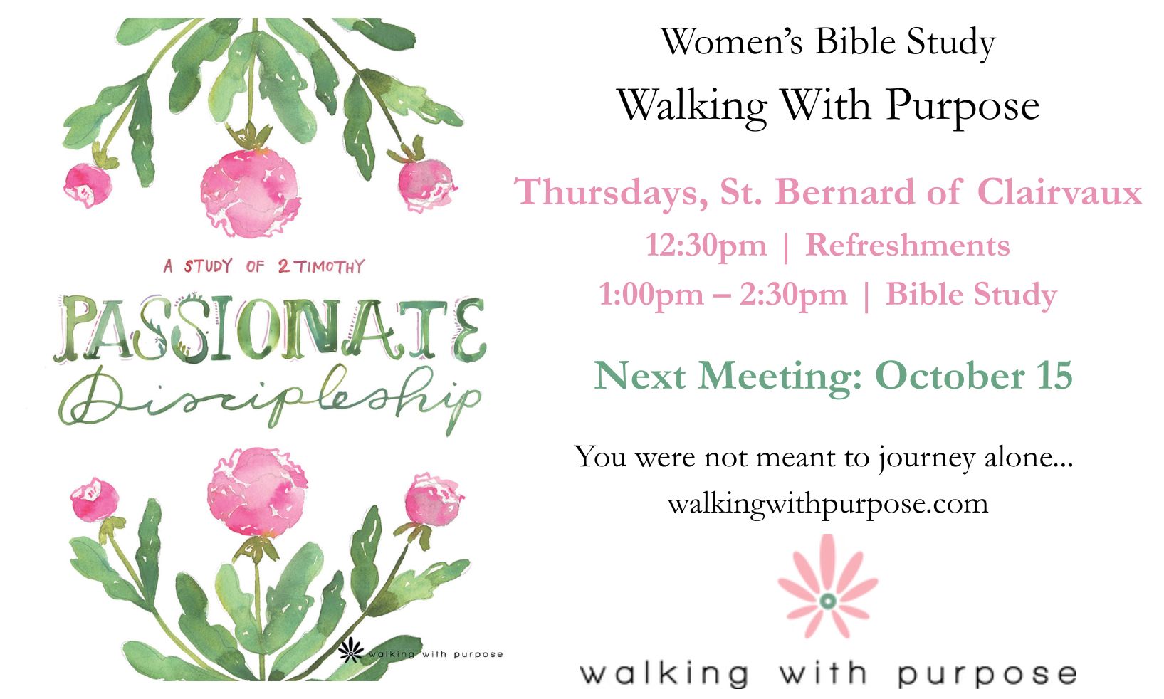 Walking with Purpose bible study